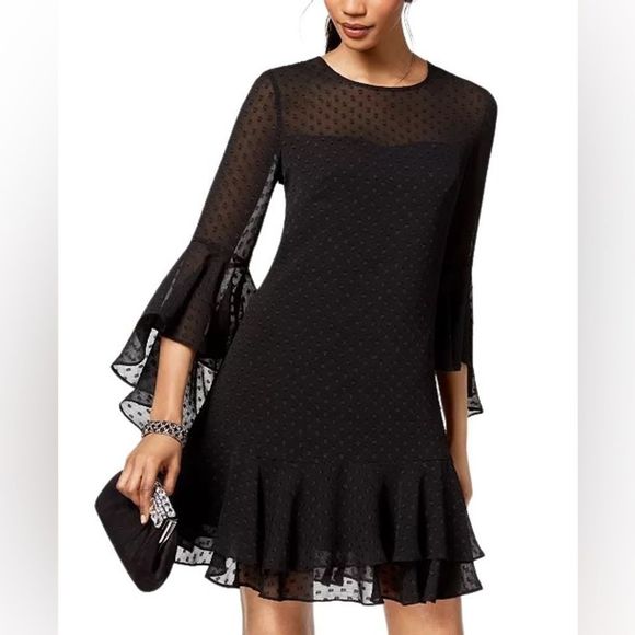 Vince Camuto Dresses & Skirts - 🆕 NWT Vince Camuto Clip Dot Shift Dress Size 12